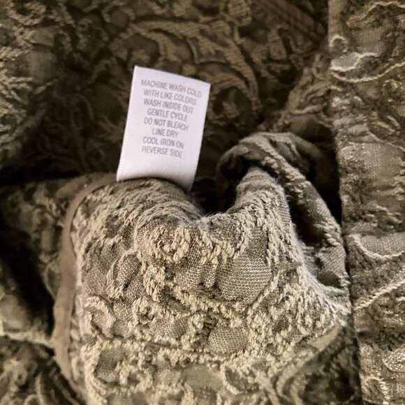 CJ Banks Vest size 3X Button Front Green Stretch Vest Boho Comfy. - Picture 12 of 13